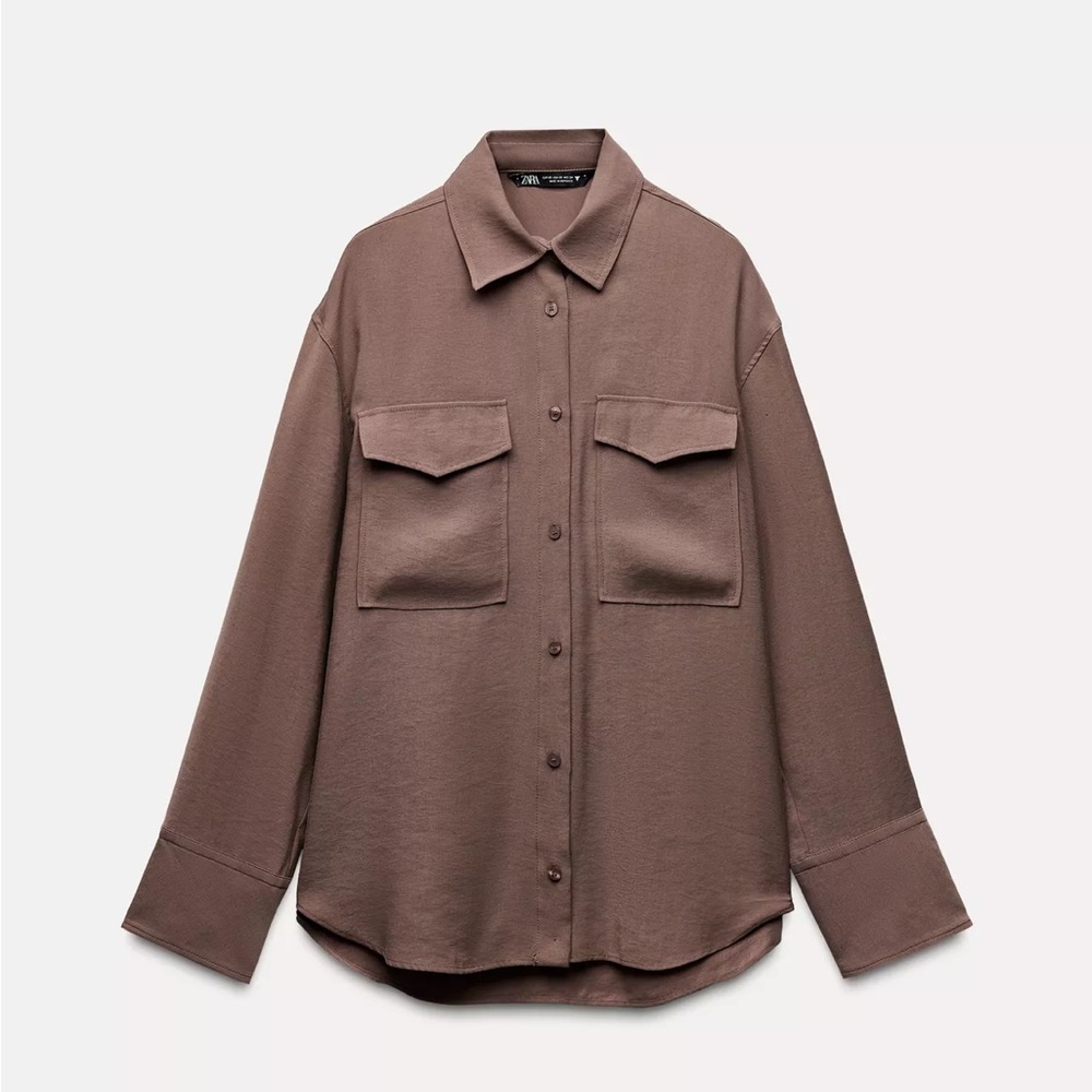 Zara Flowy Oversized Shirt